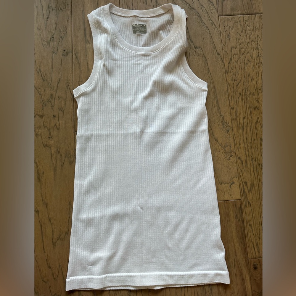 Athleta Renew seamless muscle tank, Bright white, Size XS